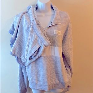 1/4 zip pullover and shirt set